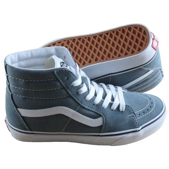 Vans Women's Sk8-Hi Color Theory Stormy Weather Canvas Suede Shoes Size 8 NIB - Picture 2 of 7